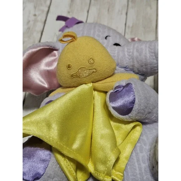 Fisher Price Winnie Pooh Heffalump Elephant Plush 8" Purple Stuffed Animal Toy - Picture 4 of 8